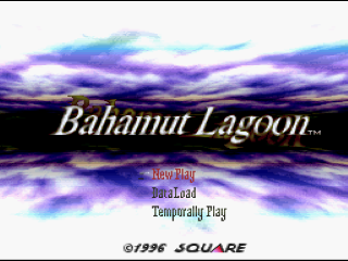 Bahamut Lagoon title screen for Super Famicom